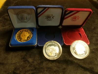 Crazy Horse 1948 Memorial Coin, Native American Journey Coin And 1849 Liberty Double Eagle 20$ Coin Copy