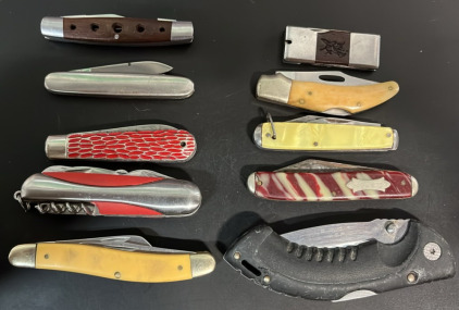 (10) Assorted Pocket Knives