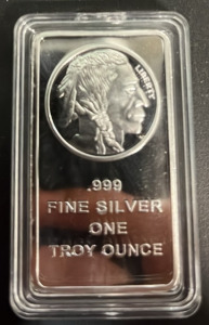 Replica .999 Fine Silver One Troy Ounce Silver Bar