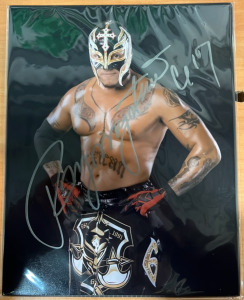 Signed Rey Mysterio 10&rdquo;x8&rdquo; Photograph With Certificate of Authenticity