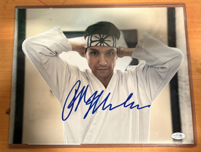 Signed Ralph Macchio Cobra Kai Photograph With Certificate 14&rdquo;x11&rdquo;of Authenticity