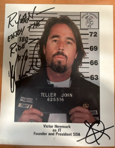 Signed Victor Newmark Sons of Anarchy 8x10 Photograph