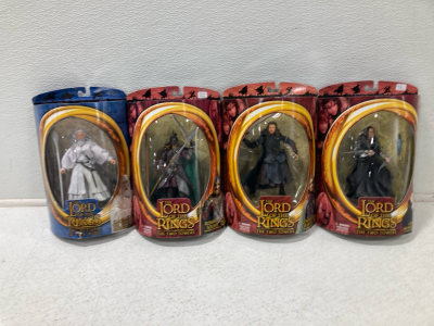 (3) The Lord Of The Rings The Two Towers Action Figures, (1) The Lord Of The Rings The Return Of The King Action Figure