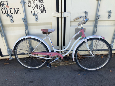 26&rdquo; Pink + White Schwinn Bike