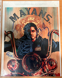Signed Mayans Ezekiel &ldquo;EZ&rdquo; Reyes 8x10 Photograph With Certificate of Authenticity