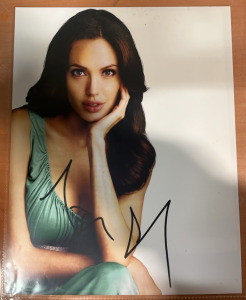 Signed Angelina Jolie 8&rdquo;x10&rdquo; Photograph With Certificate of Authenticity