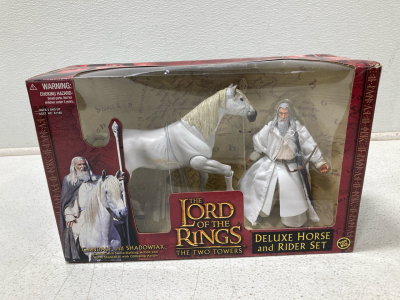 Toy Biz Lord Of The Rings Gandalf w/ Shadowfax Deluxe Set