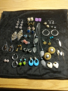 25) Pairs of Earrings, Fashion Earrings, Studs, Dangles