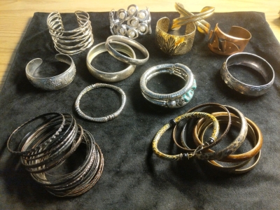 Cuff Bracelets, Copper, Brass, Silver