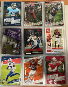 Binder Full of Collectable Football Cards