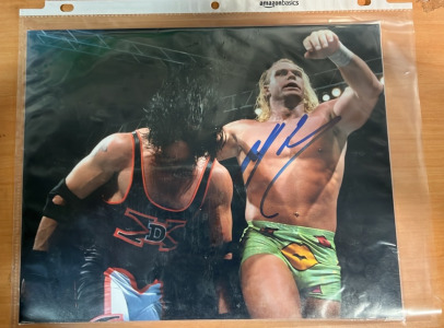 Signed Badd Ass Billy Gunn 8x10 Photo With Certificate of Authenticity