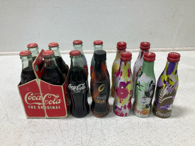 (13) Vintage Full Coca-Cola Bottles