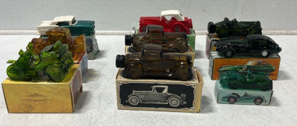 (9) Collectable Aftershave Bottles