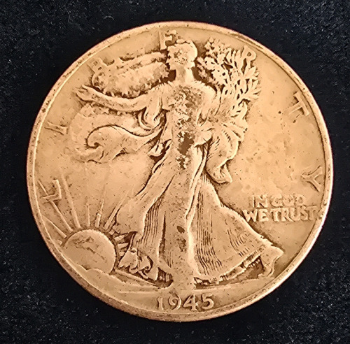 1945 Walking Liberty Half Dollar- 90% Silver Verified