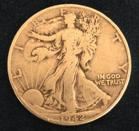 1942 Walking Liberty Half Dollar- 90% Silver Verified