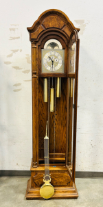 Ridgeway Grandfather Standing Clock With Key