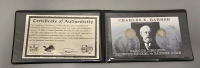 (3) One Dollar Silver Certificates, 1990 Prestige Mint Set, Charles E. Barber Libery Nickle And Barber Dime Set - 3