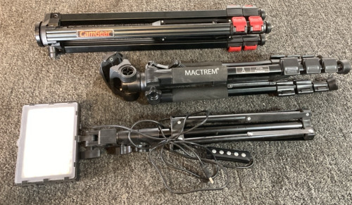 Camera Gear Tripod, Mactrem Tripod & Tripid Light
