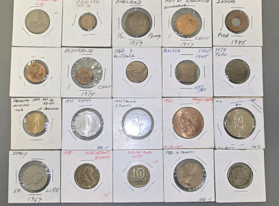 (20) Foreign Collectible Coins And Currency From 1937-1980 *Coins Do Not Carry Authentication*