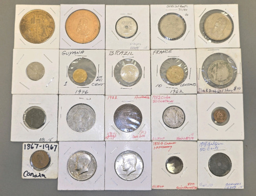 (20) Foreign And Domestic Collectible Coins And Currency From 1918-1976 *Coins Do Not Carry Authentication*