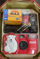Coca-Cola Salt/Peper Shakers & Coca-Cola Camera Set - 2