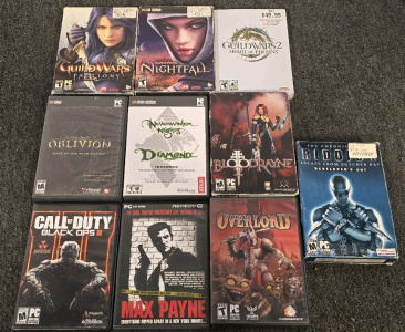 Vintage PC Games- Guild Wars, Chronicles Of Riddick, Elder Scrolls Oblivion, Max Payne And More