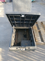 (1) Black Plastic Truck Tool Box - 2