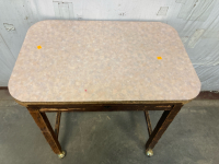 Side Table On Wheels - 2