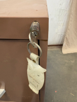 (1) 4 Drawer Brown Filing Cabinet - 3