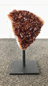 Citrine Druzy Cluster On Pedestal