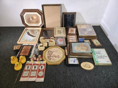 Assorted Picture Frames, & Home Decor