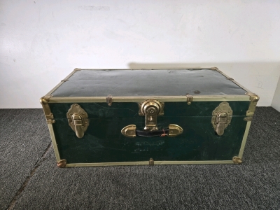 Vintage Green Storage Trunk