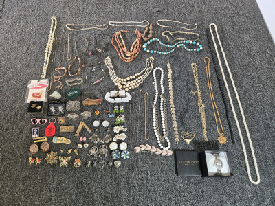 Assorted Necklaces, Earrings & More Jewelry