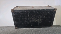 Vintage Black Metal Storage Trunk - 5