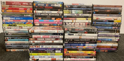 100+ DVDs In Case, United 93, Usher,Million Dollar Baby