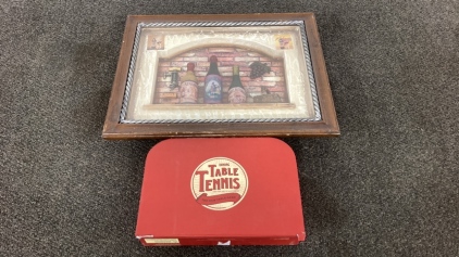 Spirits Shadowbox Art And Table Tennis Set