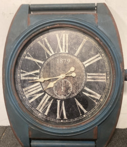 Decorative Iron Wall Clock 29x3.5x34&rdquo;