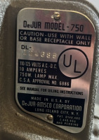 DeJur Model- 750 Video Projector - 2
