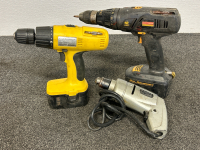 Shop Craft 3/8" Drill and (2) Cordless Drills