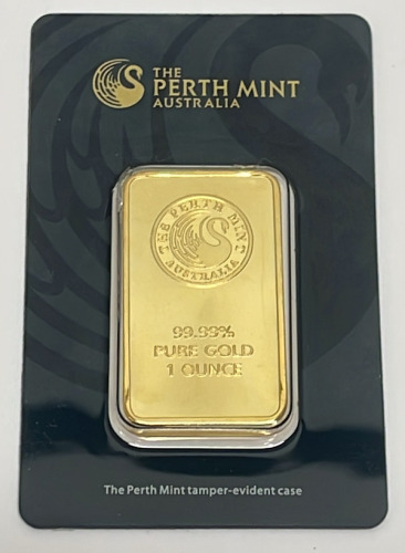 The Perth Mint 1 Ounce 99.99% Pure Gold Mint W/ Bar # B039555 (Not Authentic)