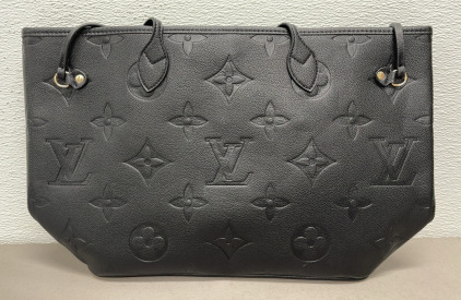 Louis Vuitton Empreinte Monogram Giant Neverfull MM Black Tote Bag (Unverified)