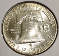 1949 MS65FBL Full Bell Line Gem Silver Half Dollar - 2