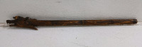 (1) Hand-Carved Wooden & Bone Dragon Blowgun - 3