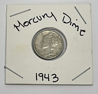 1943 Mercury Dime (Carded)