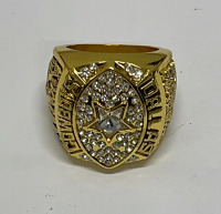 1992 &ldquo;Troy Aikman&rdquo; Super Bowl XXVII Dallas Cowboys Men&rsquo;s Ring Size 11 - 4