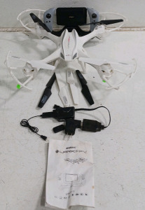 (1) UDIRC Lark FPV Drone w/ Controller & Accessories