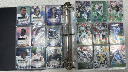 (325+) Assortment of Various Tekchrome Football Sports Cards - 38 Pages (More Info in Photos)