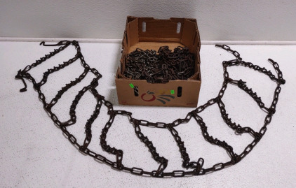 Box of 4-Assorted Tire Chains Roughly 52" Each