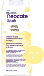 (54) Nutricia Neocate Splash - Vanilla - 8 fl oz - EXP June 13th, 2025 - $374 Value