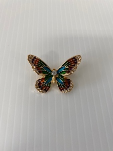 Multicolored Butterfly Pin